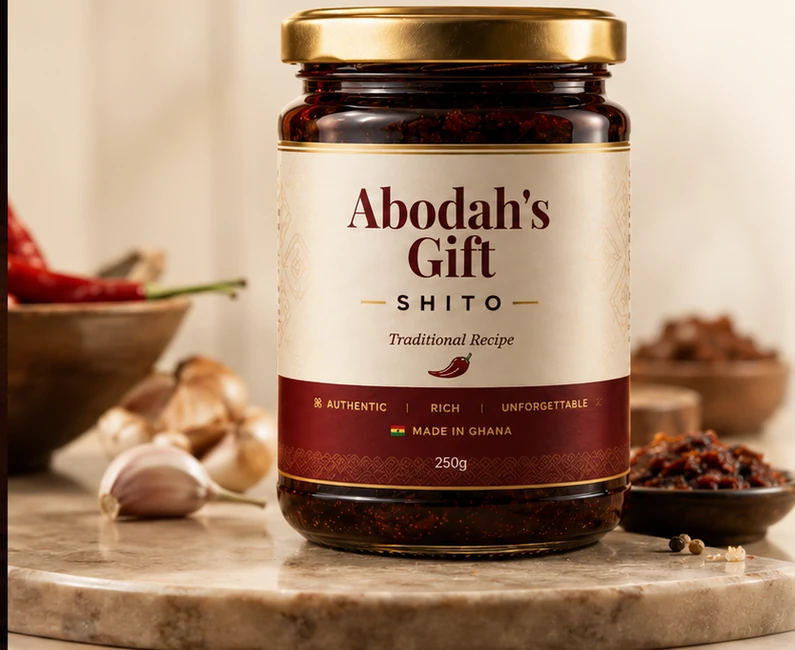 A jar of Abodah's Gift Shito